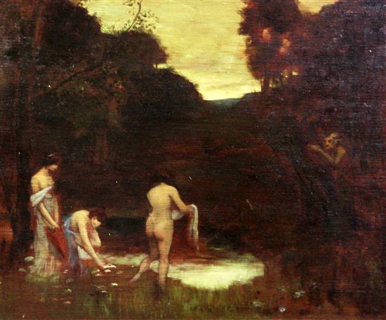 Louis Marie Henri Raoul Prat (b.1879) The Bathers, 14.5 x 17.5in.